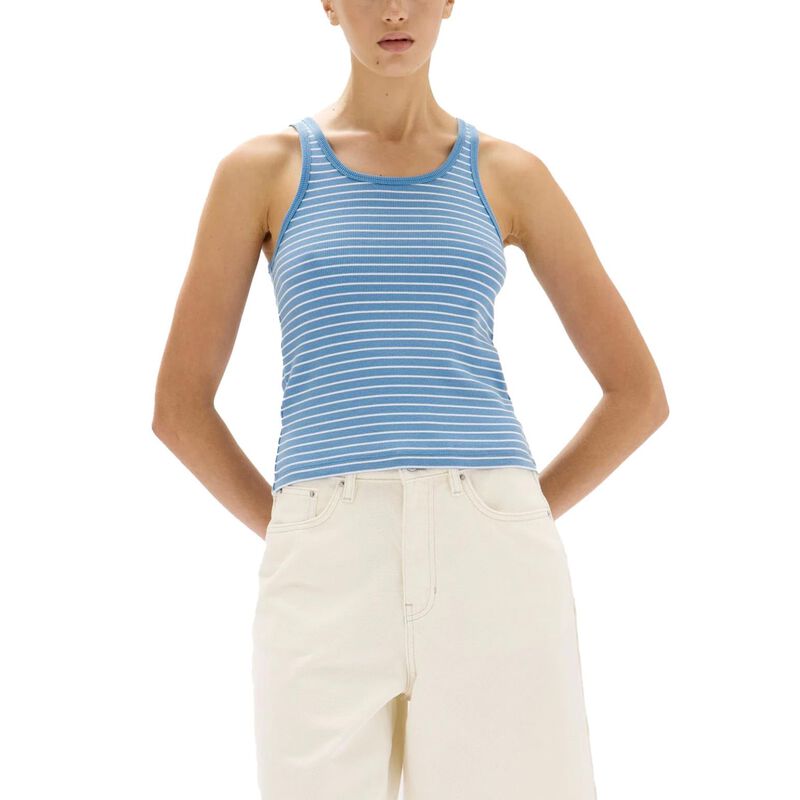 Assembly Label Drew Stripe Rib Tank Bahama/White image number 0